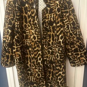 Leopard Print Women's Coat